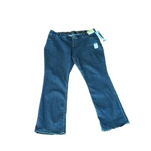 Riders by Lee 22W Bootcut Jeans Dusted Blue Mid Rise Comfort Waistband Stretch